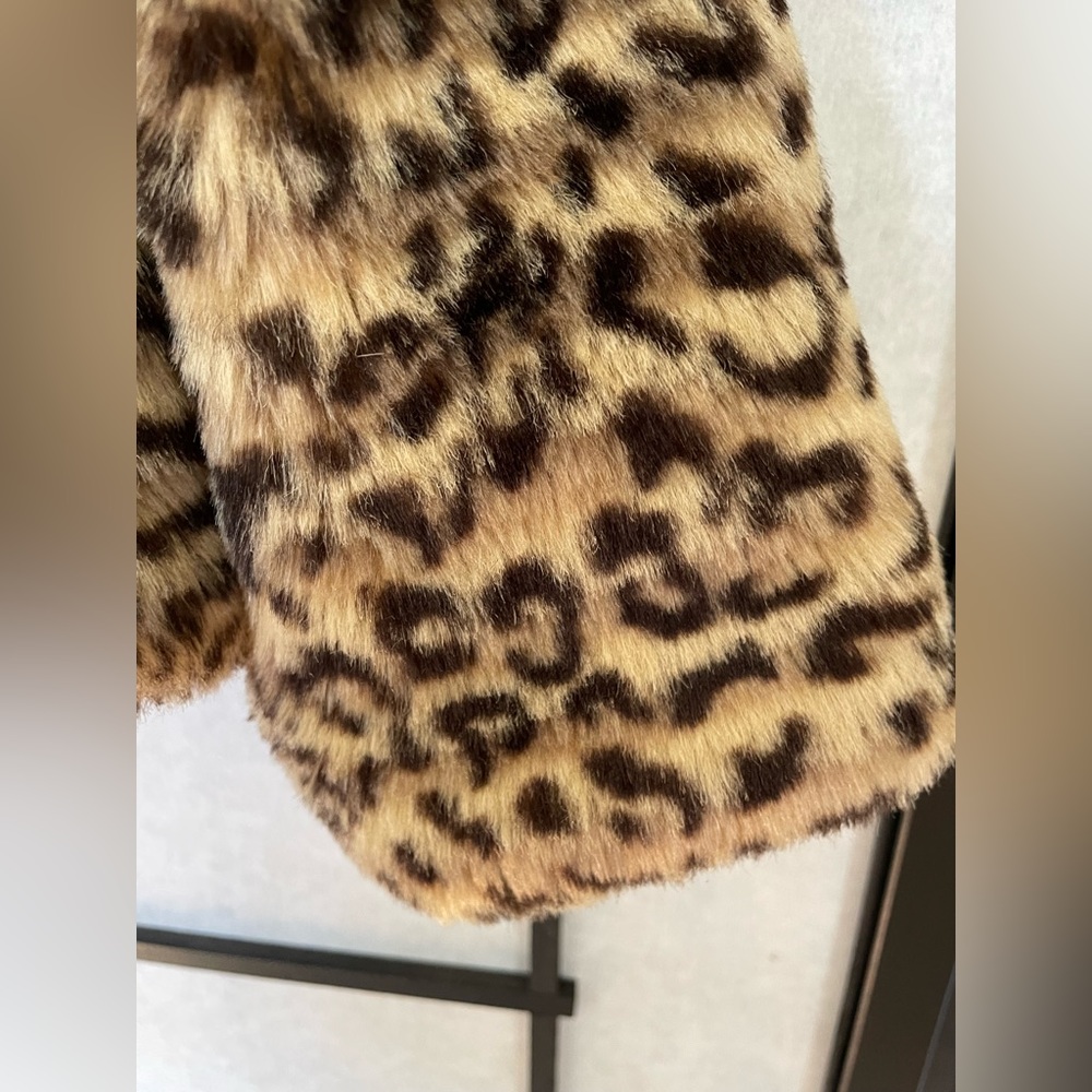 Cropped jacket/ faux jaguar fabric jacket/ woman coat 2b Bebe - Picture 3 of 11